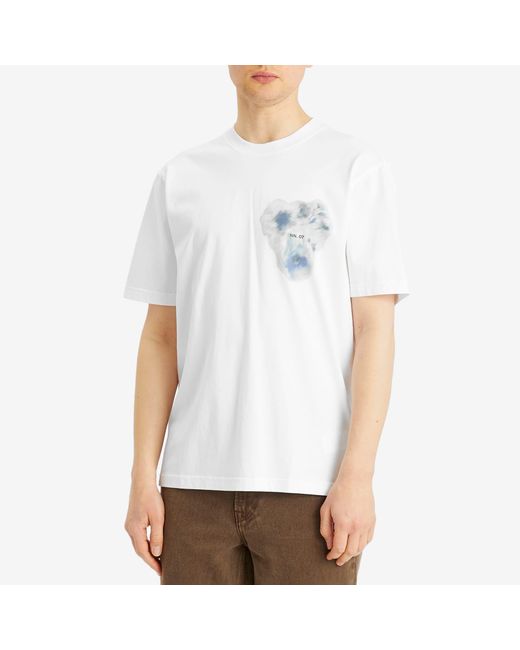 NN07 White Adam Print T-Shirt for men