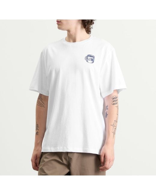 The North Face White Basecamp Barista Relaxed T-Shirt for men