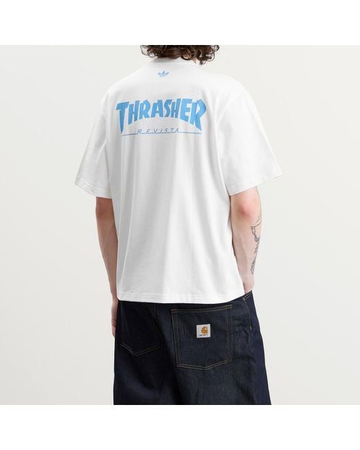 Adidas White X Thrasher Afa Argentina T-Shirt for men