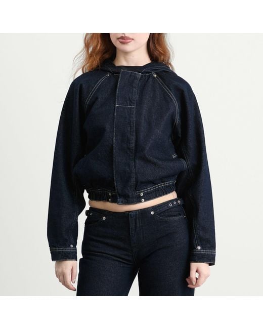 Peachy Den Blue Joan Bomber Jacket