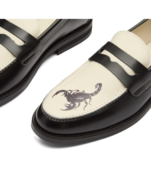 Duke & Dexter Black Wilde Scorpion Penny Loafer for men