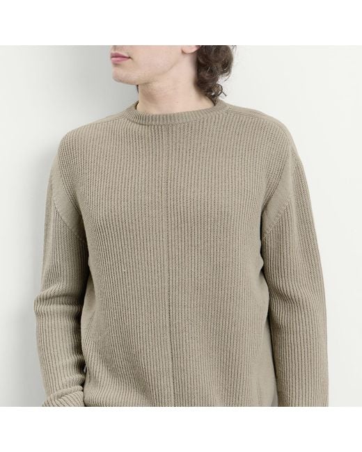 Rick Owens Gray Fisherman Round Neck Jumper for men