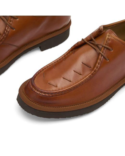 GRENSON Brown Hubert Derby Shoe for men