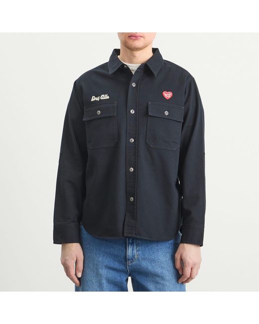 Human Made Blue Work Shirt for men