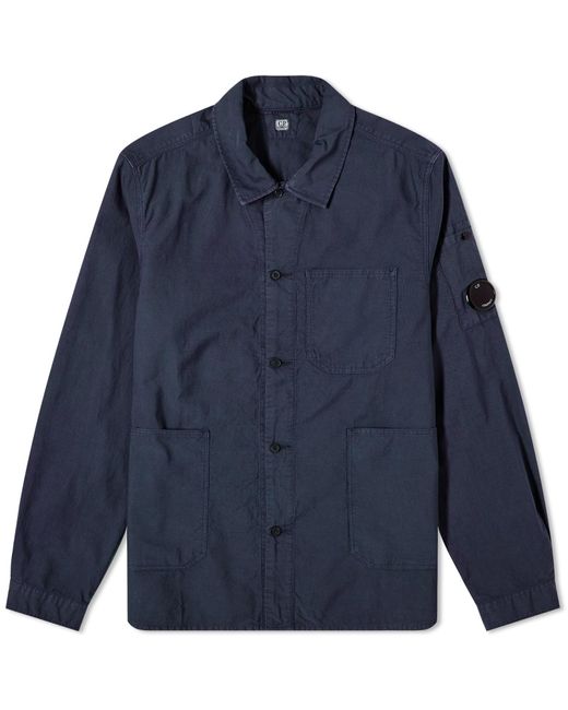 C P Company Blue Ottoman Workwear Shirt for men