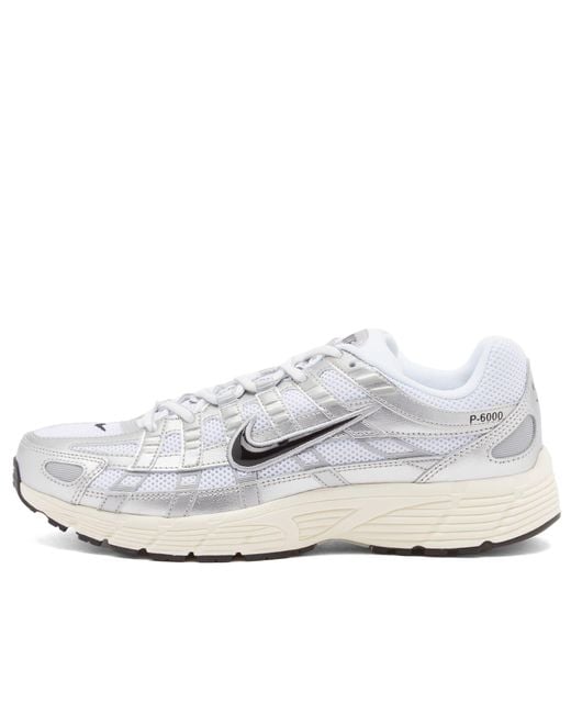 Nike White P-6000 Sneaker