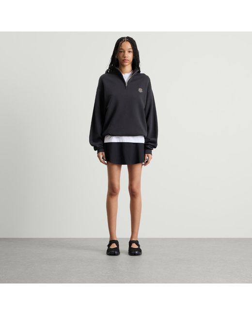 END. Black Slice Half Zip Sweat