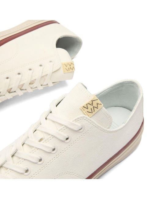 Visvim White Skagway Lo Suede Sneaker for men