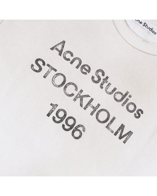 Acne White Exford 1996 T-Shirt