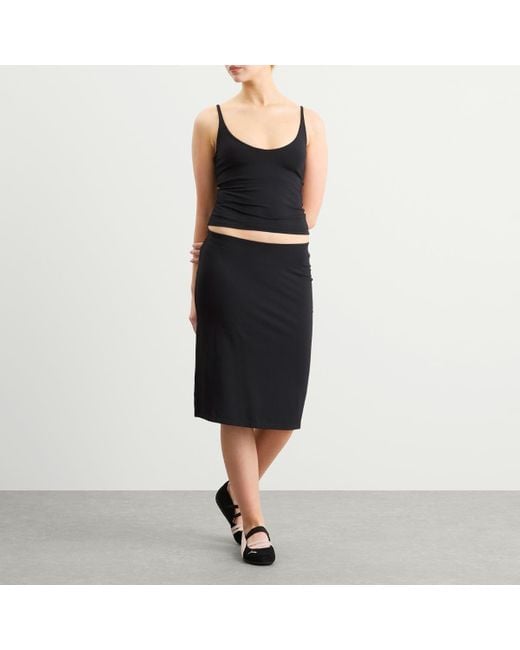 Skims Black Smooth Lounge Skimpy Strap Cami