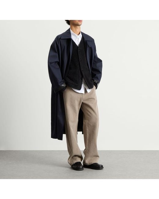 Studio Nicholson Blue X Mackintosh Long Bonded Mac for men