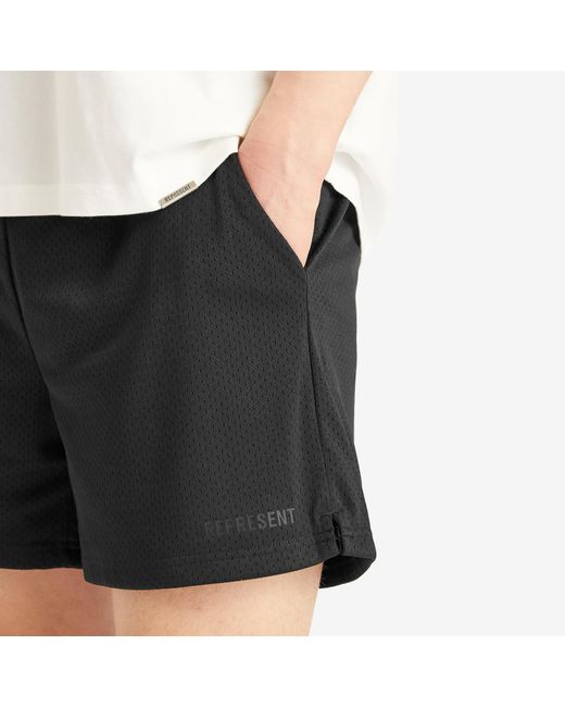 Represent Black Mesh Short for men