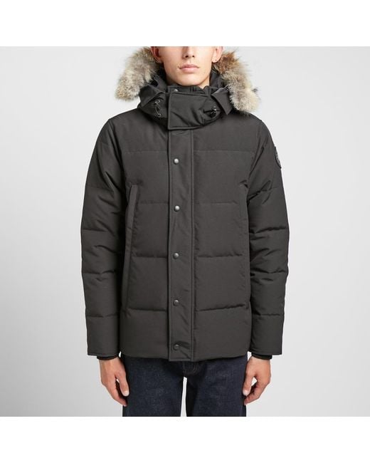 canada goose wyndham parka black label