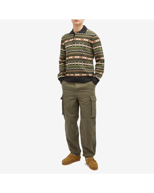 LOEWE Fair Isle Knit Polo ニットポロシャツ