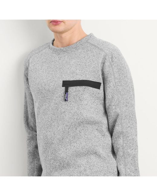 Patagonia Gray Better Sweater Crewneck Sweatshirt for men
