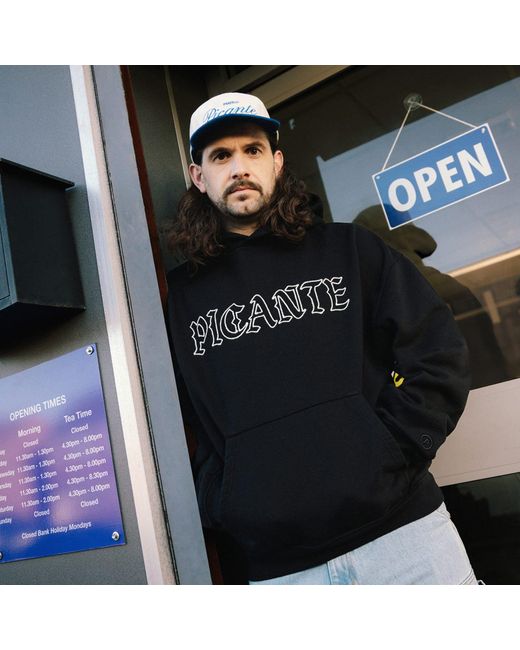 Picante Black End. X Headline Chain Stitch Hoodie