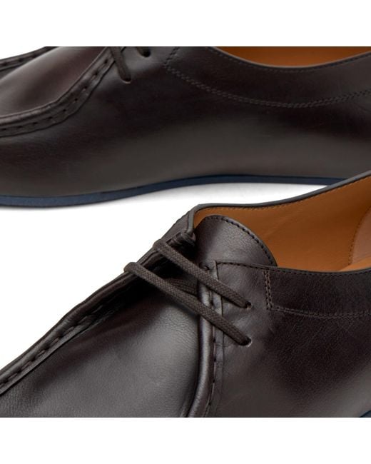 Jil Sander Brown Leather Lace Up Shoe for men