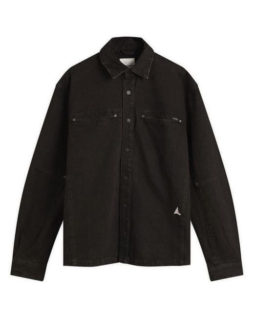 Roa Black X Wrangler Lona Denim Shirt for men