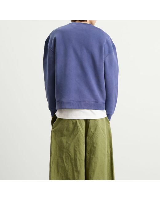 METALWOOD STUDIO Blue Mountaineer Crew Sweatshirt for men