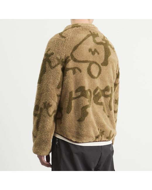 KA_YO_Prototype Green Petroglyph Fleece Jacket for men
