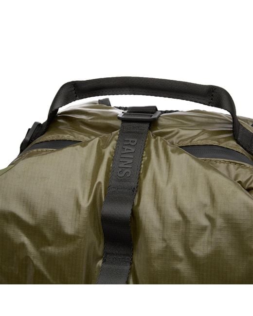 Rains Green Sibu Clip Front Backpack