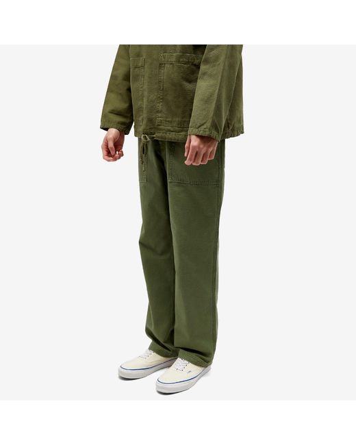 FRIZMWORKS Green Jungle Cloth Fatigue Trousers for men
