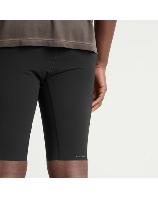 Satisfy Black Techsilk Evo 9 Half Tights for men