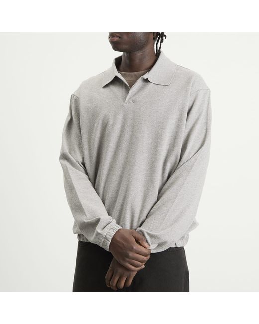 Norse Projects Gray Sylane Relaxed Jersey Polo for men