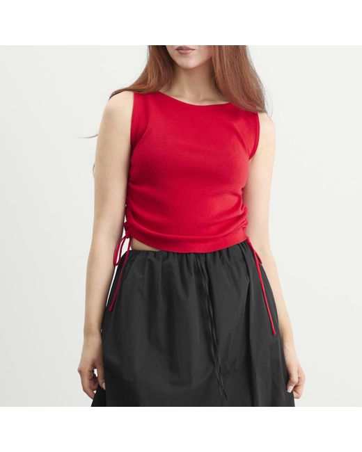 DUNST Red Layering Knit Top