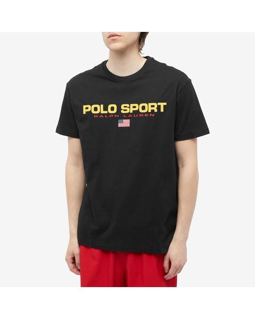 Polo Ralph Lauren Polo Sport Tshirt in Black for Men Lyst