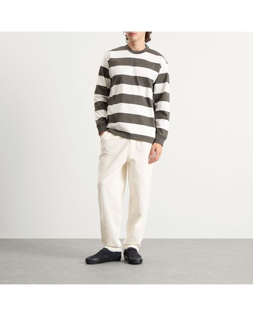 Armor Lux Natural Pleated Corduroy Pants for men