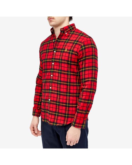 Polo Ralph Lauren Red Check Flannel Shirt for men