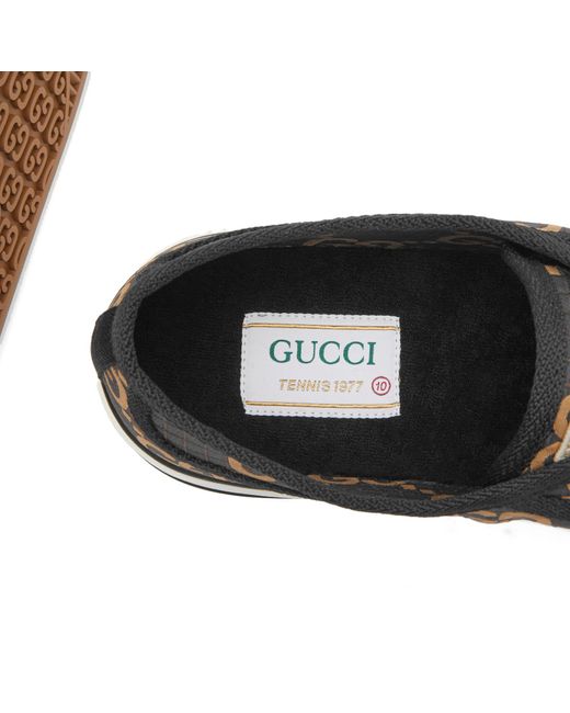 Gucci Brown Ripstop Tennis Sneakers for men