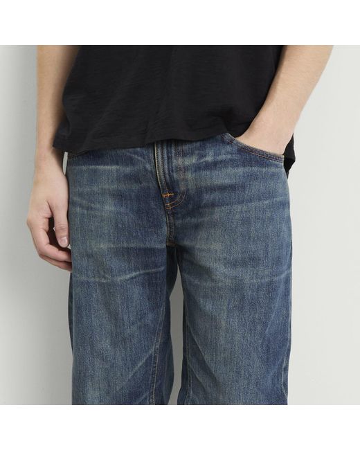 Nudie Jeans Blue Gritty Jackson Straight Leg Jeans for men