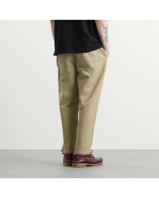 Wax London Natural Kurt Twill Trousers for men
