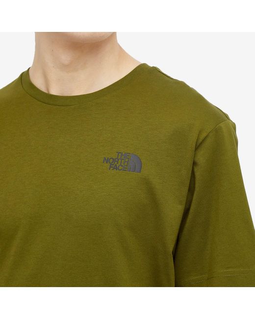 The North Face Green Redbox Celebration T-Shirt for men