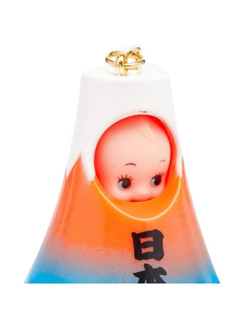 BEAMS Japan Blue Mt Fuji Kewpie Doll Key Chain