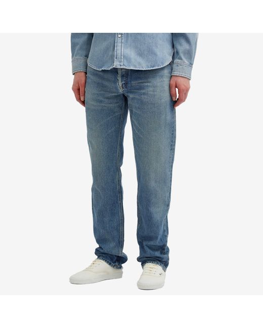 Saint Laurent Blue Relaxed Straight Jeans for men