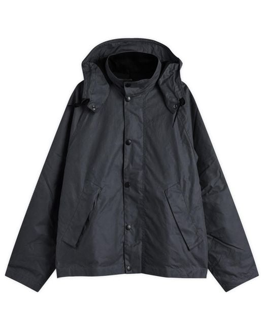 Barbour X Margaret Howell Transport Wax Jacket in Black for
