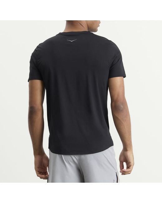 Hoka One One Black Everyrun Short Sleeve for men