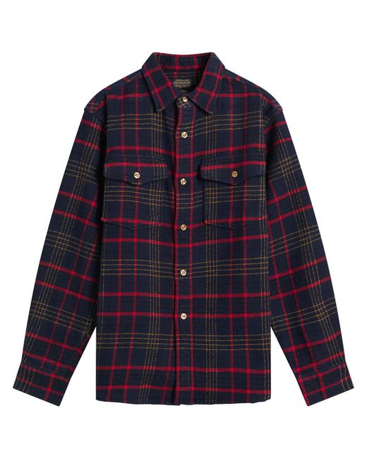 Pendleton Blue Big Pocket Overshirt for men