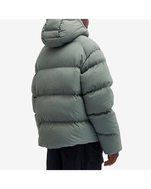 Y-3 Green Puff Jacket for men
