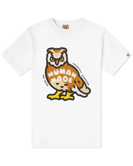 Human Made White Owl T-shirt for men