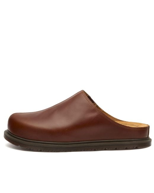 Dr. Martens Brown San Leather Mule for men