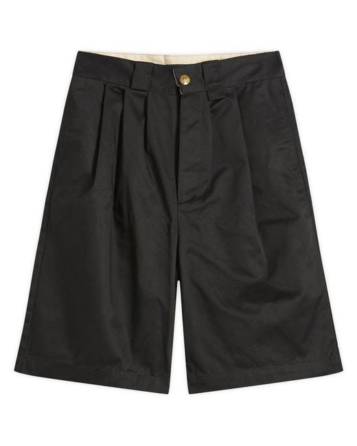 Willy Chavarria Black Borracho Chino Short for men