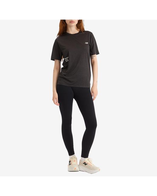 New Balance Black Ran Graphic T-Shirt