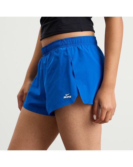 Nike Blue X Skims Stretch Nylon Runner Short