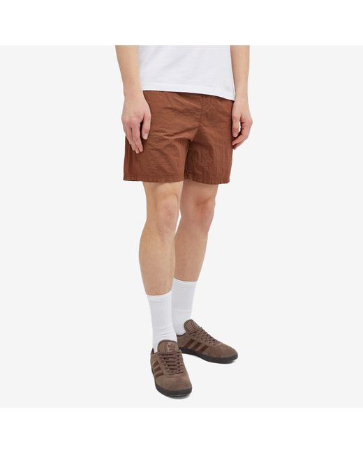 Stone Island Brown Nylon Metal Shorts for men