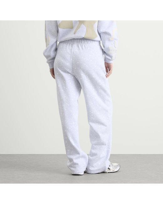 Skims White X Cpfm Cotton Fleece Straight Leg Pant