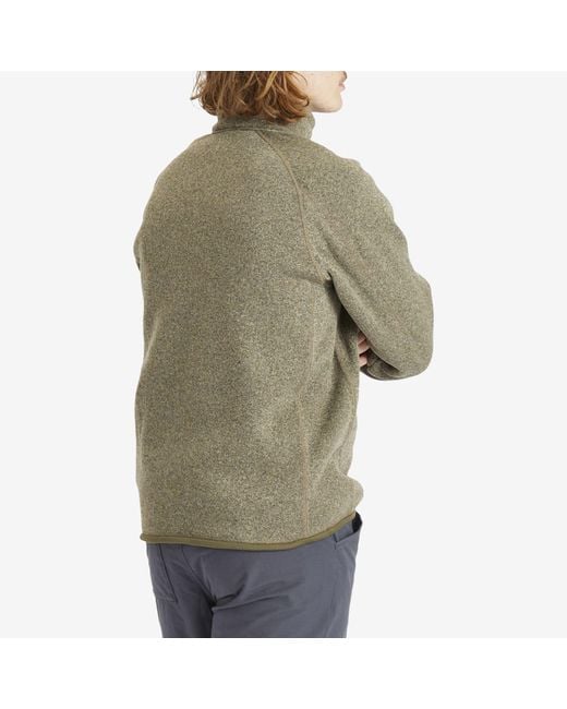 Patagonia Green Better Sweater 1/4 Zip Pullover Fleece for men